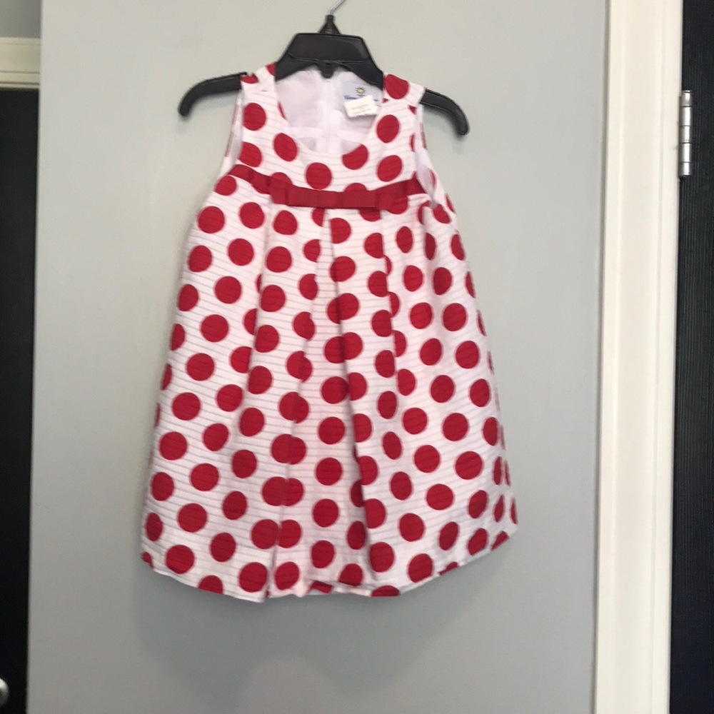 Florence Eiseman red polka dot dress